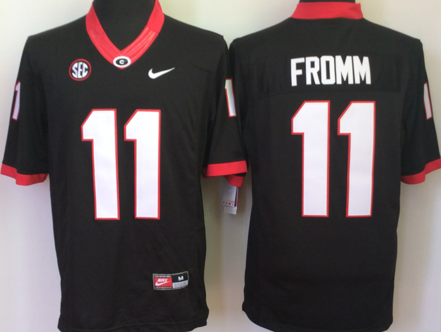 NCAA Men Georgia Bulldogs Black #11 FROMM